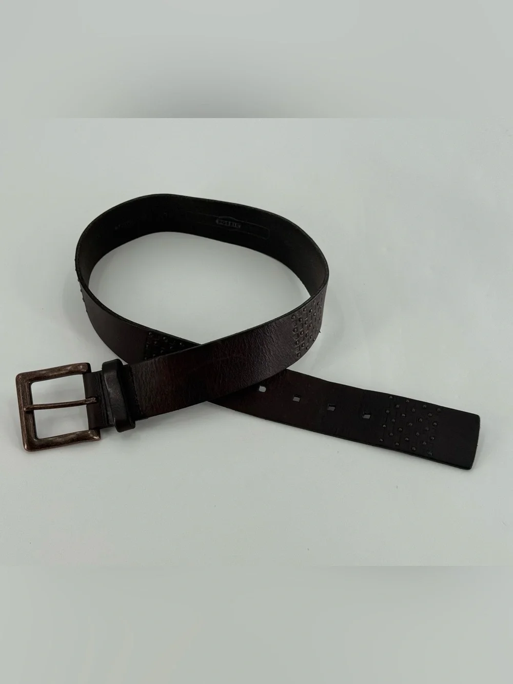 Fossil Vintage Dark Brown Leather Belt S‎